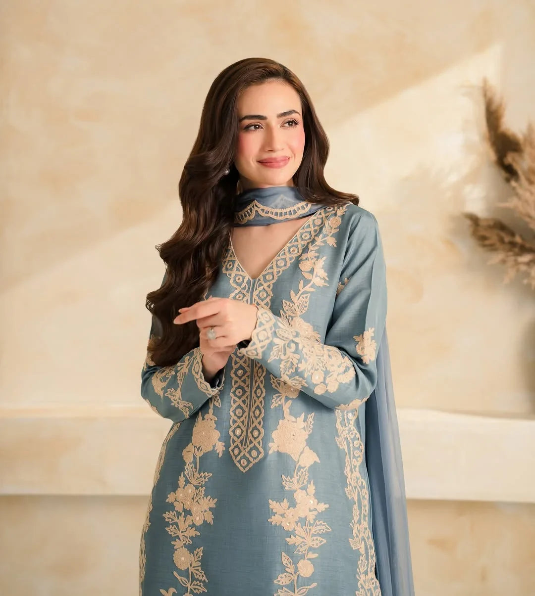 Nazneen Emb 3pc